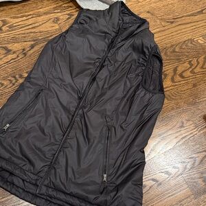 Black Puffer Vest reversible